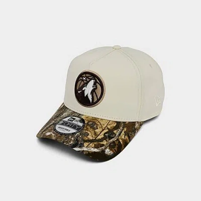 New Era Minnesota Timberwolves Nba 9forty Snapback Hat In White