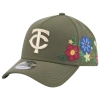 New Era Minnesota Twins  Twins 9forty A-frame Floral Cap In Green