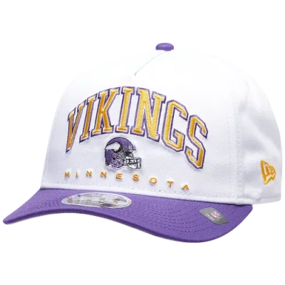 New Era Minnesota Vikings  Vikings 9forty A-frame 2t Arch Cap In White