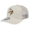 New Era Minnesota Vikings  Vikings Perf 970 Adjustable Cap In White/khaki