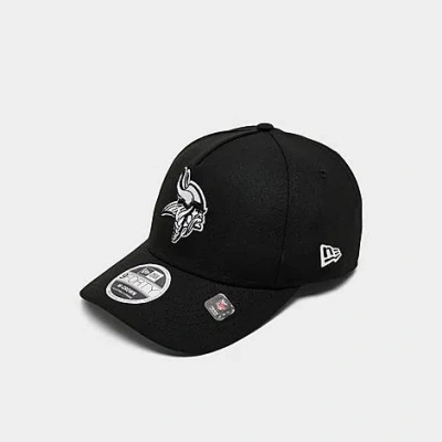 New Era Minnesota Vikings Nfl 9forty A-frame Snapback Hat In Black