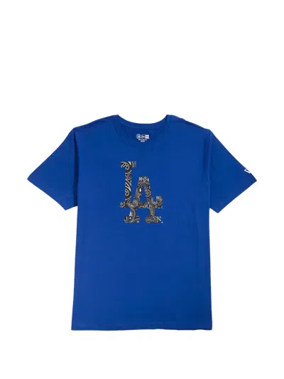 New Era Mlb La Dodgers Paisley Elements Short-sleeve T-shirt In Blue