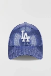 New Era Mlb Los Angeles Dodgers 9forty Allover Sequin Baseball Hat In Navy, Women's At Urban Outfitters In Blue