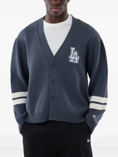 New Era Mlb Losdod Cardigan In Blue