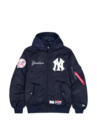 New Era Mlb New York Yankees Hooded Jacket In Blue
