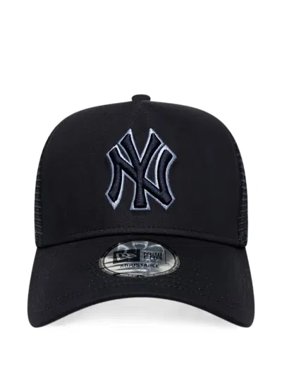 New Era Mlb Outline New York Yankees Trucker Cap In Black