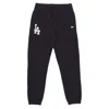 New Era Mlb Team Logo Jogger Losdod Men's Sweatpants Tracksuit Black/white In Black