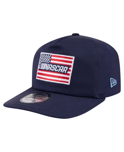 New Era Nascar American-flag Adjustable Baseball Cap In Blue