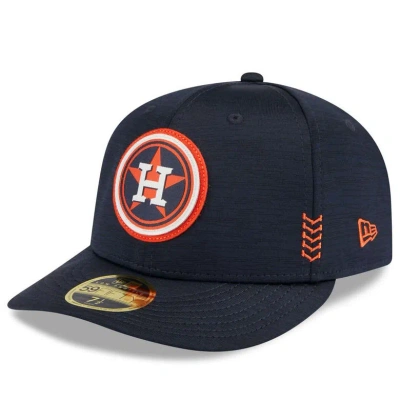 New Era Navy Houston Astros 2024 Clubhouse Low Profile 59fifty Fitted Hat