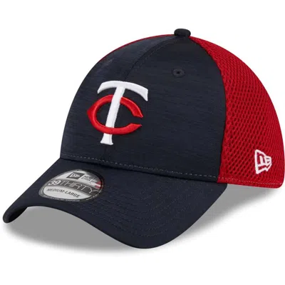 New Era Men's  Navy Minnesota Twins Team Neo 39thirty Flex Hat