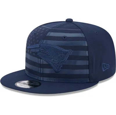 New Era Navy New England Patriots Independent 9fifty Snapback Hat In Blue