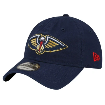 New Era Navy New Orleans Pelicans Team 2.0 9twenty Adjustable Hat In Black/black