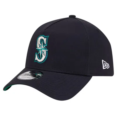 New Era Navy Seattle Mariners Team Color A-frame 9forty Adjustable Hat