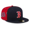 NEW ERA NEW ERA NAVY/RED BOSTON RED SOX GAMEDAY SIDESWIPE 59FIFTY FITTED HAT