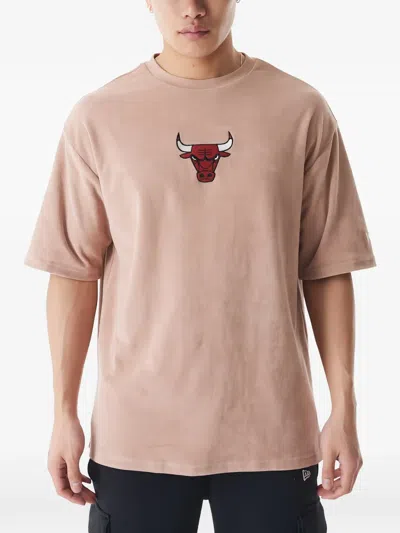 New Era Nba Chicago Bulls Crew-neck T-shirt In Animal Print