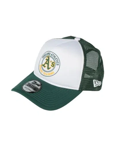 New Era Nba Man Hat Dark Green Size Onesize Polyester In Multi