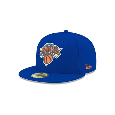New Era Nba New York Knicks 59fifty Fitted Cap - Royal - 8 In Blue