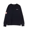 New Era Ne Script Crew Men's Lightweight Crewneck Sweatshirt  Navy In Black