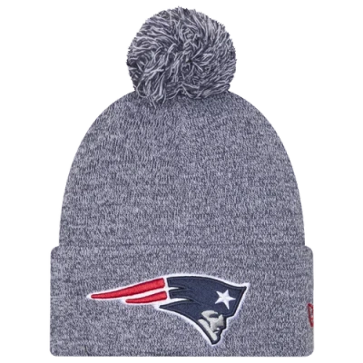 New Era New England Patriots  Patriots Marl Pom Knit In Blue