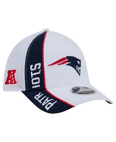 New Era New England Patriots Stretch Fit Dash 39thirty Baseball Cap In White,navy