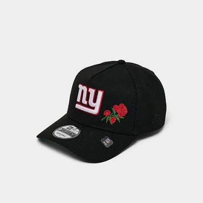 New Era New York Giants Nfl Rose 9forty A-frame Snapback Hat In Black