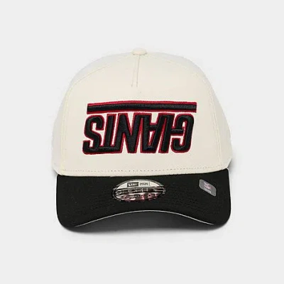 New Era New York Giants Nfl Upside Down 9forty A-frame Snapback Hat In Neutral
