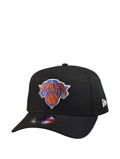 New Era New York Knicks 9forty Baseball Cap In Black