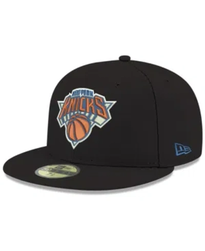 New Era New York Knicks Basic 59fifty Fitted Cap In Black