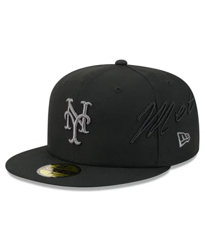 New Era New York Mets 59fifty Fitted Cap In Black