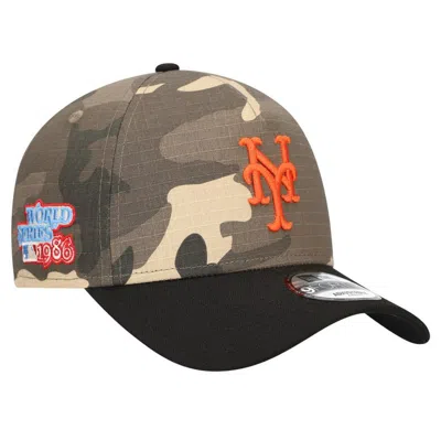 New Era New York Mets Camo Crown A-frame 9forty Adjustable Hat In Multi