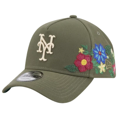New Era New York Mets  Mets 9forty A-frame Floral Cap In Green