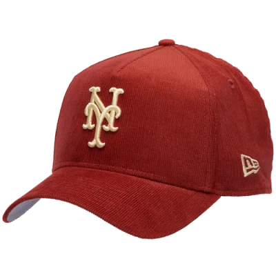 New Era New York Mets  Mets 9forty A-frame Tonal Cord Cap In Red