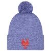 New Era New York Mets  Mets Marl Pom Knit In Blue