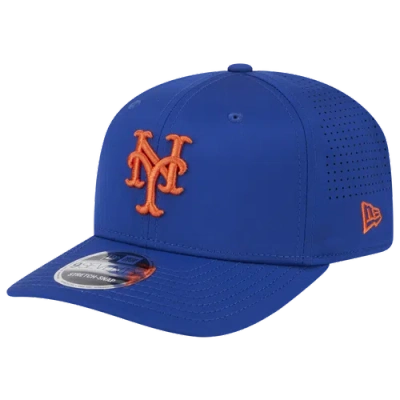 New Era New York Mets  Mets Perf 970 Adjustable Cap In Blue