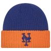 New Era New York Mets  Mets Waffled Knit Hat In White/blue