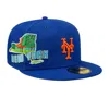 New Era New York Mets Stateview 59fifty Fitted Cap 60296527 - Blue/grey Uv In Blue