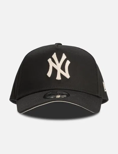 New Era New York Yankees Chenille Stitch 9forty Cap In Black