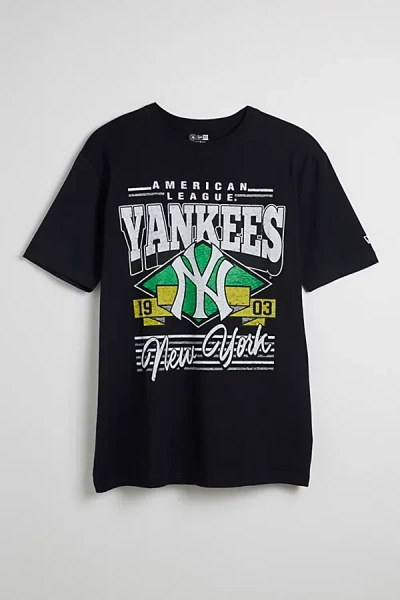 New Era New York Yankees Classic Team Logo Graphic Tee In Navy, Men's At Urban Outfitters