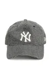 New Era New York Yankees Houndstooth Cap In Gray
