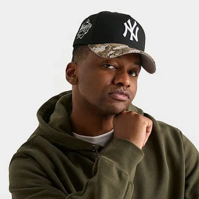 New Era New York Yankees Mlb 9forty A-frame Realtree Snapback Hat In Black