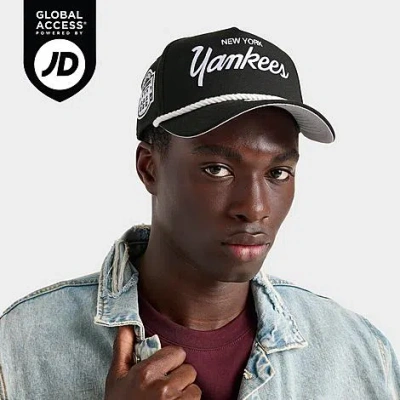 New Era New York Yankees Mlb 9forty A-frame Snapback Hat In Black