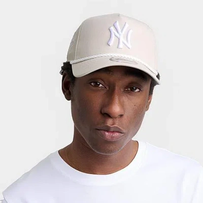 New Era New York Yankees Mlb 9forty Rope Snapback Hat In White