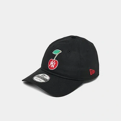 New Era New York Yankees Mlb 9twenty Cherry Strapback Hat In Black