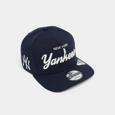 New Era New York Yankees Mlb Local Play 9fifty A-frame Snapback Hat In Blue