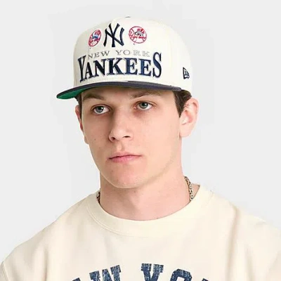 New Era New York Yankees Mlb Multi Logo 9fifty Snapback Hat In White