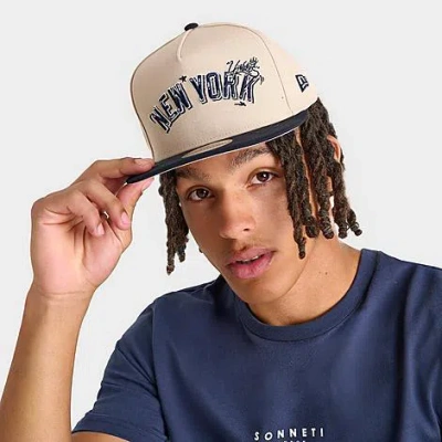 New Era New York Yankees Mlb Team Art 9fifty Snapback Hat In Neutral