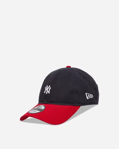 New Era New York Yankees Mlb Washed Contrast 9twenty Adjustable Cap Navy In Blue