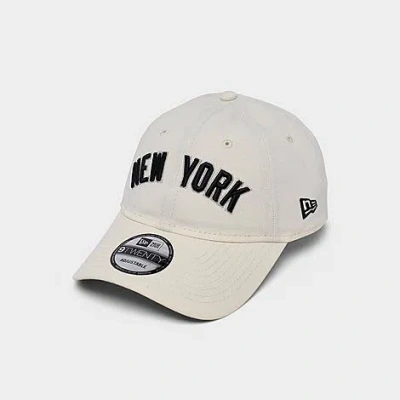 New Era New York Yankees Mlb Wordmark 9twenty Strapback Hat In Neutral