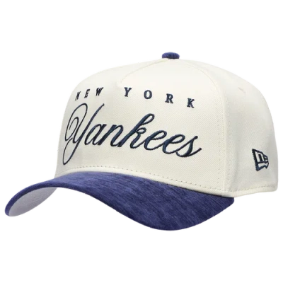 New Era New York Yankees  Yankees 2 Tone Velvet Scrip Cap In White