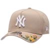 New Era New York Yankees  Yankees 9forty A-frame Floral Cap In Brown